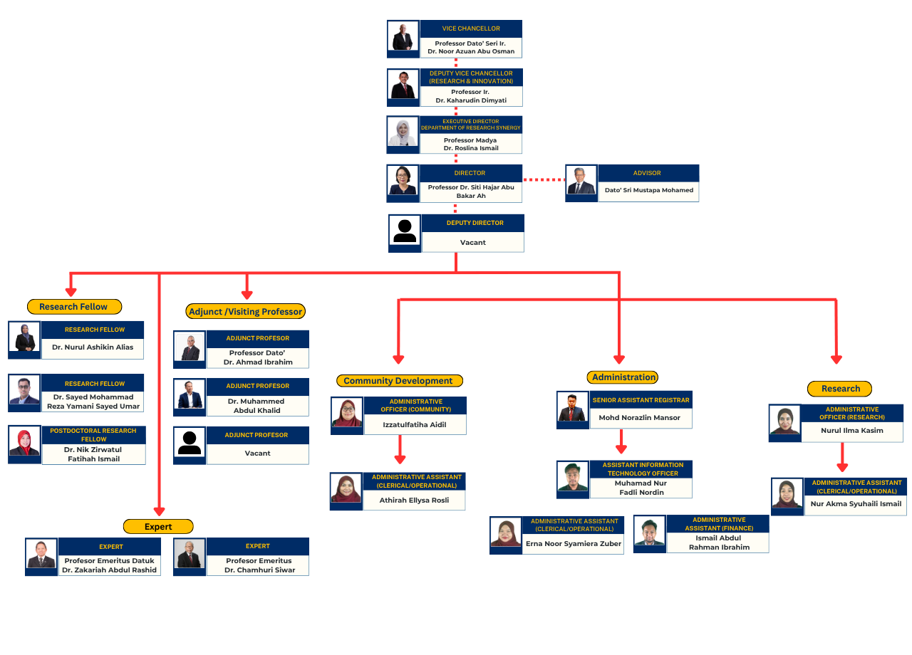 Organizational Structure of Ungku Aziz Centre for Development Studies 2026